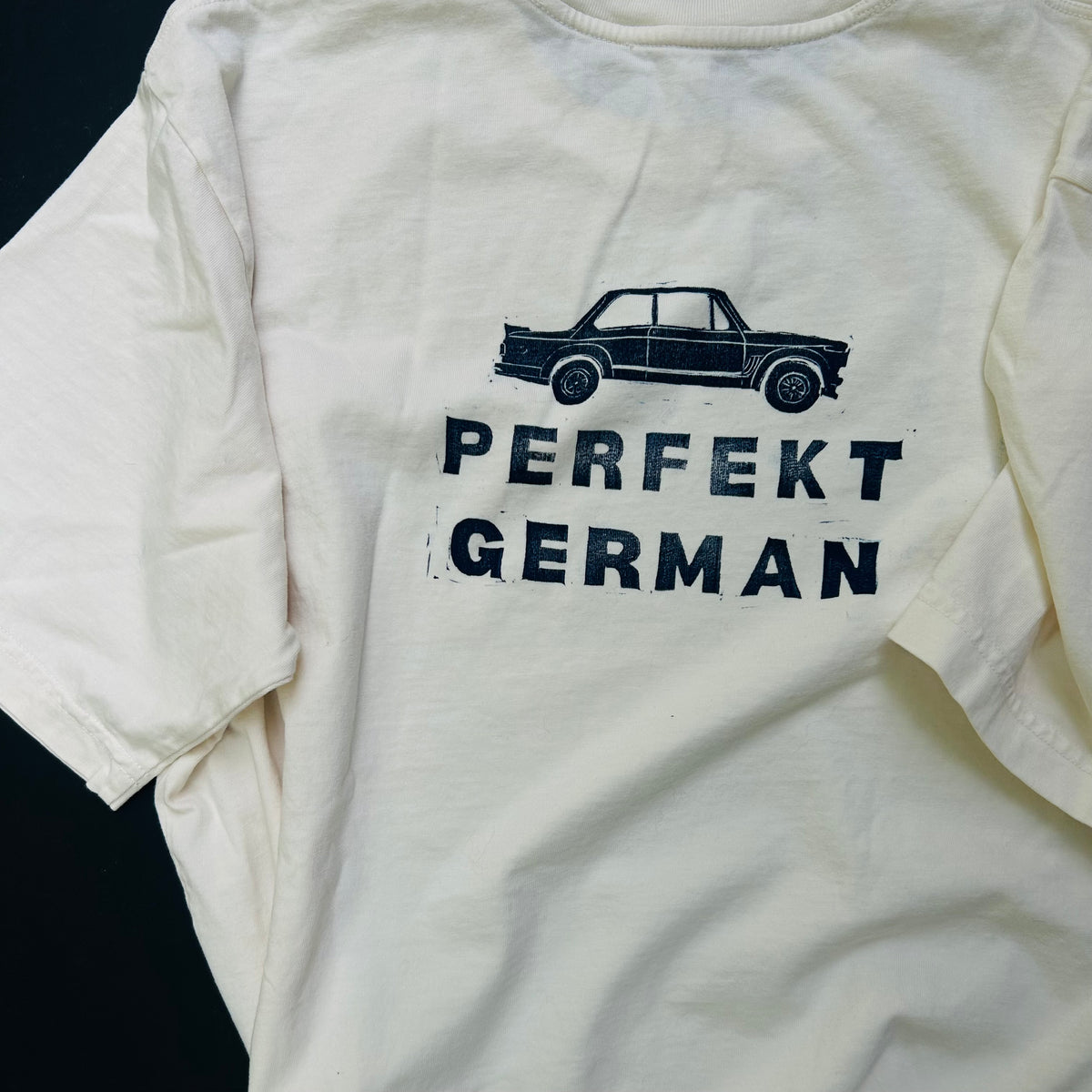 100% organic short sleeve PERFEKT GERMAN t-shirt